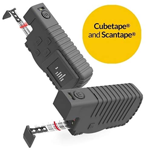 Cubetape C190SHP Parcel Dimensioner Barcode Scanner Wireless Bluetooth Handheld Tape Measurer for Measuring Parcels, Packages, Boxes, Pallets