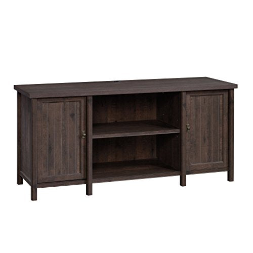 Sauder 422984 Costa Credenza, L: 65.12" x W: 21.89" x H: 30.00", Coffee Oak Finish