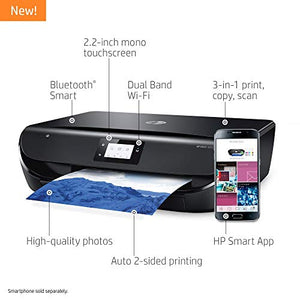 HP Envy 5055 Wireless All-in-One Photo Printer, HP Instant Ink & Amazon Dash Replenishment Ready (M2U85A) (Renewed)