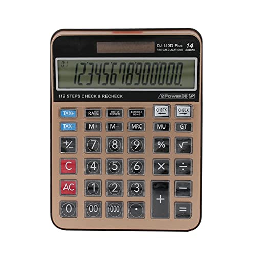 WYXBY 14 Digit Scientific Calculator Solar Battery Dual Energy General Purpose Calculators
