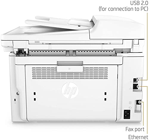 HP Laserjet Pro M227fdn Monochrome All in One Laser Printer, Auto 2-Sided Printing, Mobile Wireless Print, Copy&Fax&Print&Scan, 2" LCD Display, 1200 x 1200 DPI, 30ppm, Ethernet, with Printer Cable