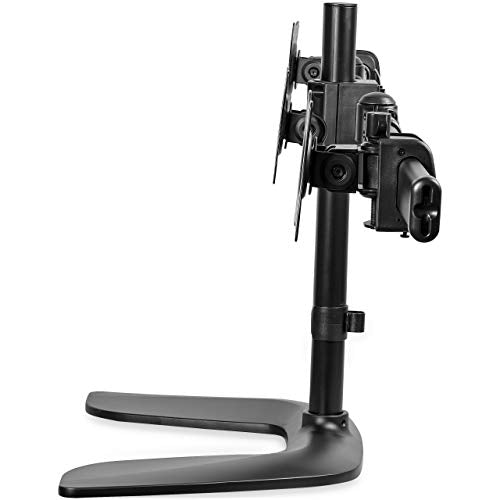 StarTech.com Triple Monitor Stand - Articulating – For Monitors 13” to 27” Adjustable VESA Computer Monitor Stand for 3 Monitor Setup – Steel – Black (ARMBARTRIO2)