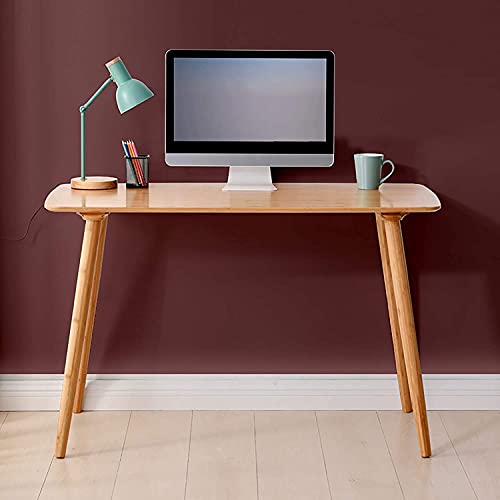LQ Shelf Computer Desk, Easier and Modern Bamboo Home Office Desk, Office-Desk Workstation for Office/Study/Bedroom, Easy to Assemble Coffee Table (Size : 80×60×71cm)