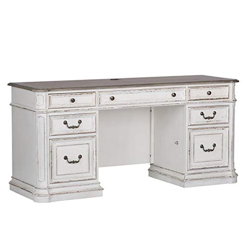 Liberty French Rustic Executive Desk and Chair Set