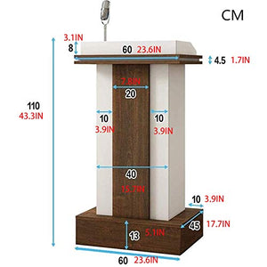 ZEELYDE Acrylic Lectern Podium Stand - Modern Master of Ceremonies Speech Desk for Classrooms, Banquets, Hotels