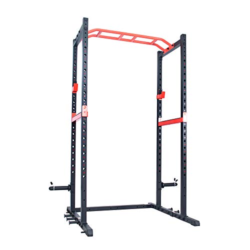 Sunny Health & Fitness Power Zone Strength Rack Power Cage - SF-XF9925, Black