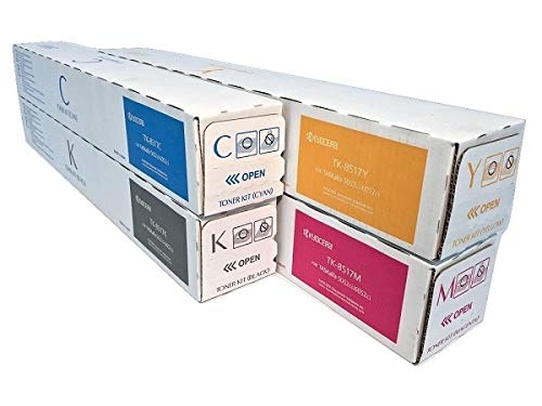 Genuine Kyocera TK8517, TK8519 OEM Toner Set, B/C/M/Y