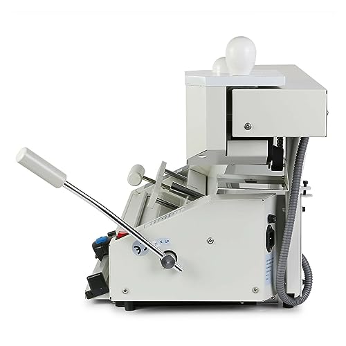 HUIWOSEN White 4 In 1 Manual Glue Book Binding Machine - Binds 160 Books, Milling Spine Rougher