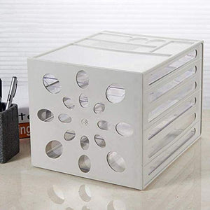 None File Cabinets Office File Storage Small White Label Different Drawers Plastic (26X34X24CM)