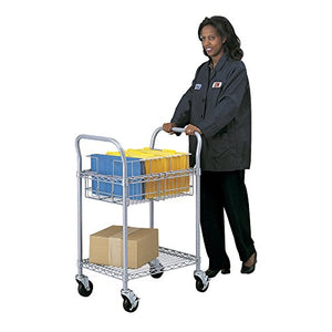 Safco Products 5235GR Wire Mail Cart, Legal Size, Gray