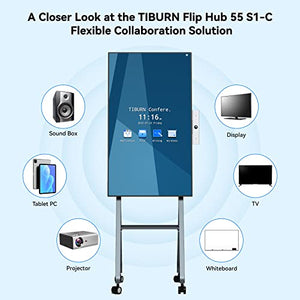 TIBURN 55" S1-C 4K UHD Smart Whiteboard with Auto Framing Camera