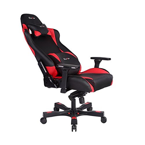 Throttle Series Alpha (Red) World's Best Gaming Chair Racing Bucket Seat Gaming Chairs Computer Chair Esports Chair Executive Office Chair w/Lumbar Support Pillows