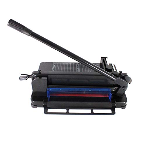 TEXALAN Heavy Duty Guillotine Paper Cutter -12'' (12'' Paper Cutter) Black