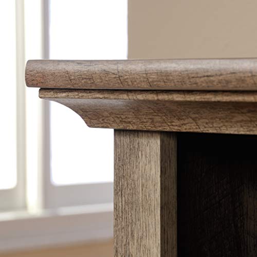 Sauder 423001 Cannery Bridge Media Fireplace Entertainment Center, Accommodates up to a 60" TV Weighing 70 lbs Less, Lintel Oak Finish