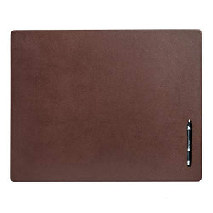 Dacasso Classic Leather Mat Desk pad, 24 x 19, Chocolate Brown
