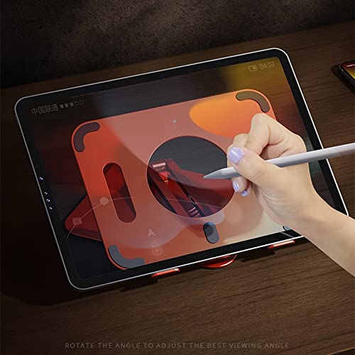 EYHLKM Tablet Stand Desk Riser 360 Rotation Multi-Angle/Height Adjustable Foldable Holder Dock for 5-13.9 Inch Phone Tablet Laptop (Color : B)