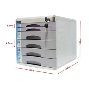 WASHLA Lockable Aluminum Alloy File Cabinet - Office Confidential Storage