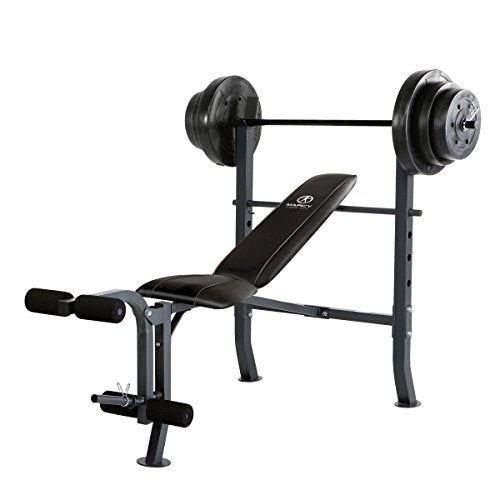 Marcy MD-2082W Diamond Elite MD Standard Bench with 100 lb. Weight Set