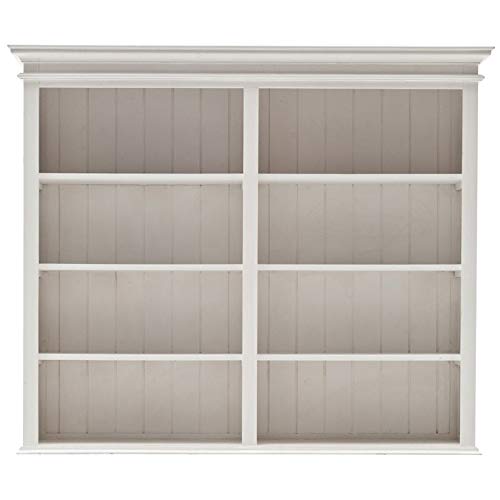 Beaumont Lane Storage Cabinet with Hutch in Pure White