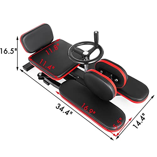 UNIGLE Leg Stretcher 330LBS Heavy Duty Leg Stretching Training Machine for Home Gym Foldable Leg Stretcher Strength Training Equipment Improve Flexibility Perfect for Dancer Men/Women