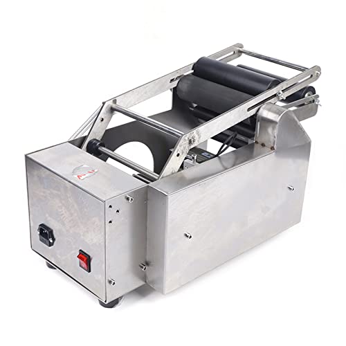 Mgorgeous Manual Round Bottle Labeling Machine 20-40pcs/min Adjustable Labeler Label Applicator Machine Label Dispenser for Glass Plastic Metal Bottles