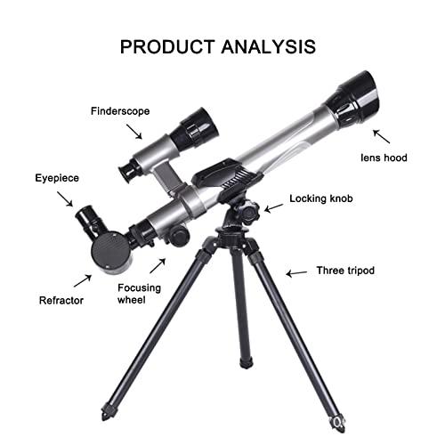 reyiza HD Astronomical Telescope for Children - Educational Science Professional Telescope High Magnification Stargazing Telescope Travel Telescope for Kids Beginners