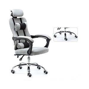 HMBB Computer Chair,Office Chair,Gaming Chair,Ergonomic Mesh Chair,Swivel Chair,Boss Chair Linkage Armrest (Color : Gray)
