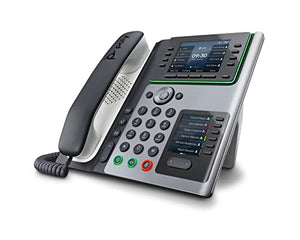 Plantronics Poly Edge E450 IP Desk Phone - Wi-Fi Enabled, 8-line Keys, Bluetooth Integration