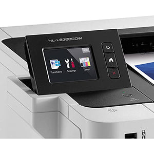 Brother HL-L8360CDWB USB & Wireless Print Only Color Laser Printer for Home Business Office - 2.7" Touchscreen LCD, 31 ppm, 600 x 2400 dpi, 8.5 x 14, Automatic 2-Sided Print, Tillsiy Printer Cable