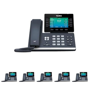 MM MISSION MACHINES Business Phone System Y300C: Yealink T54W Phones + Cloud Server + Free 3-Months Cloud Phone Service (6 Phone Bundle)
