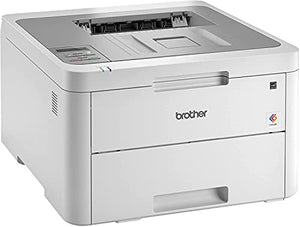 Brother HL L3200 Series Compact Wireless Digital Color Laser Printer - Mobile Printing - Up to 19 Pages/Min - Up to 250-sheet/tray - Up to 2400 x 600 DPI - Mono Display + HDMI Cable (Renewed)