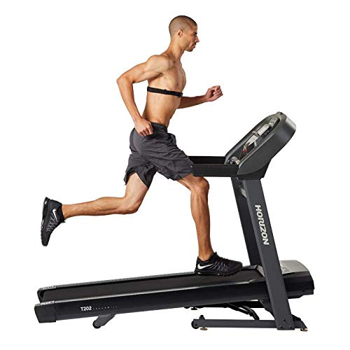 Horizon Fitness T202 Advanced Running Treadmill, Black