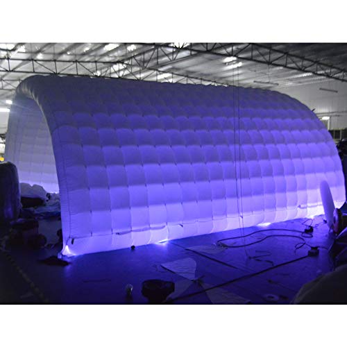 Sayok Inflatable Tunnel Sports Tunnel Entrance Inflatable Tunnel Tent for Event Exhibition Promotion(White, 19.68x9.84x9.84ft)