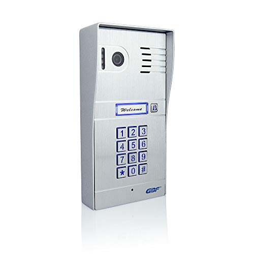 GBF Wireless Video Door Phone & Doorbell WiFi Intercom System Kit,1080P HD, Smart Keypad, One WiFi 7" Touch Monitor (One 3rd gen WiFi IP Door Station PL963PM and one WiFi IP Indoor Monitor)