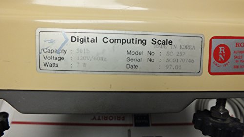 CAS SC25P SC Series Precision Counting Scale, 50lb Capacity, 0.01lb Readability