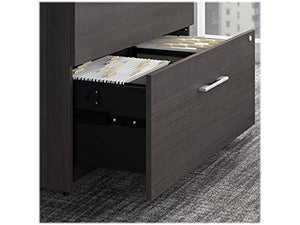 bbf Bush Furniture 2-Drawer Lateral File Cabinet, Locking, Letter/Legal, Storm Gray