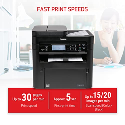 Canon imageCLASS MF267dw II Wireless Monochrome Laser Printer - Print Copy Scan Fax Auto Document Feeder Black Alexa