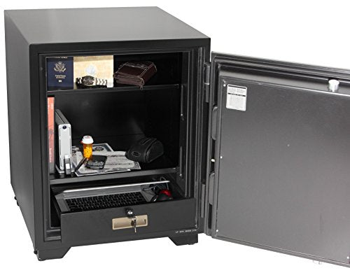 Honeywell Safes & Door Locks - 2118 Steel Fireproof Security Safe with Dual Digital Lock and Key Protection, 3.44-Cubic Feet, Black