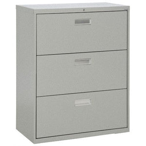 Sandusky Lee LF6A363-MG 600 Series 3 Drawer Lateral File Cabinet, 19.25" Depth x 40.875" Height x 36" Width, Multi Granite