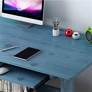 BinOxy Computer Desk with Keyboard Tray, CPU Holder, Storage Drawers, and Shelves - Multifunctional Home Office Writing Table