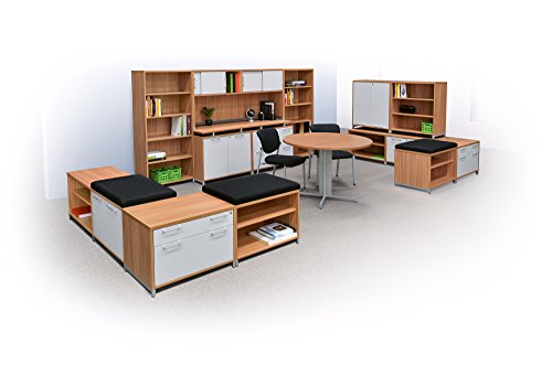 OneDesk 71" Sliding Door Hutch- Marasca