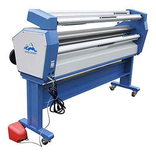Qomolangma US Stock - 63in Full-auto Wide Format Laminator with Heat Assist & Stand