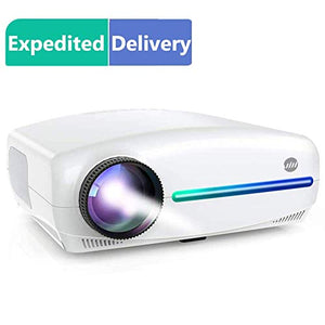 VIVIMAGE Explore 3 Native 1080P Projector, 6800 Lux Full HD 300" Led Projector 60Hz Home Theater Compatible TV Stick, 2 HDMI, VGA, Smartphone, PC, TV Box, PS4, ±40° Electronic Keystone Correction