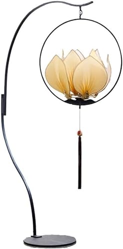VejiA Chinese Style Lotus Floor Lamp Zen Decorative Lantern