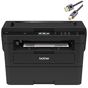 Premium Brother HL-L2300DW Series Compact Monochrome All-in-One Laser Printer I Print Scan Copy I 2.7" Color LCD I Wireless | Mobile Printing I Auto 2-Sided Printing I 36 ppm (Renewed)