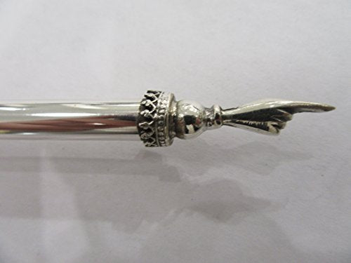 Yad Sterling Silver Filigree Torah Pointer 10" with Chain by Yad