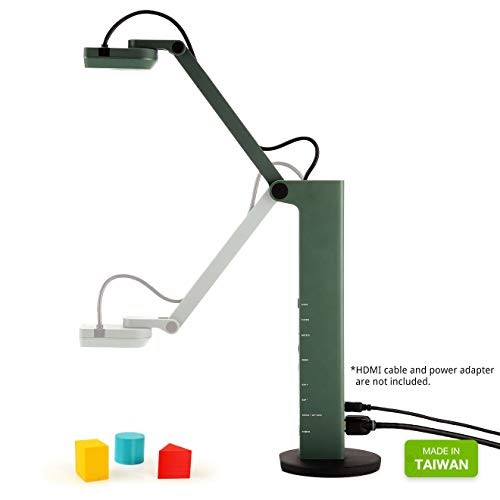 IPEVO VZ-R HDMI/USB Dual Mode 8MP Document Camera — Mac OS, Windows, Chromebook Compatible for Live Demo, Web Conferencing, Remote Teaching, Distance Learning