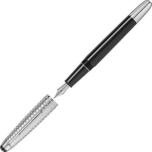 Montblanc Meisterstuck Solitaire Doué Geometric Dimension Platinum Classique Fountain Pen Model 113334