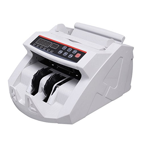 Super buy Money Counter Worldwide Currency Cash Bill Counting Machine Counterfeit Detector UV & MG Cash Bank