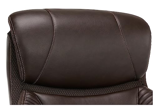 Generic Big & Tall Ergonomic Executive Chair, Brown/Silver